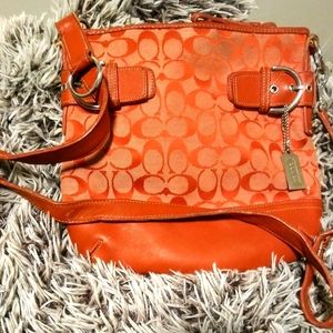 Coach Signature hobo bag